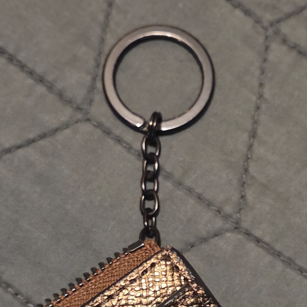 Coach Copper/Gold Textured Card Holder Wallet - Picture 4 of 4